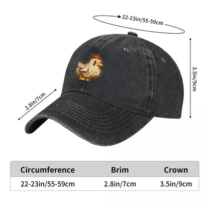 Stardew Valley Kippen Baseballpet derbyhoed luxe petten grappige hoed verjaardag Herenpetten Damespetten
