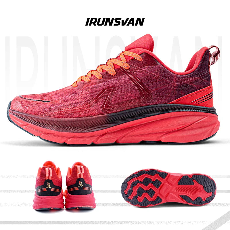 IRUNSVAN 2026 Original Air Cushion Running Shoes Fitness Jump Exercise Breathable Sports Shoes Men's Walking Shoes