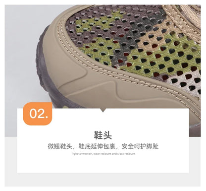 HUMTTO Shoes for Men Non-slip Sports Breathable Summer Hiking Shoes Man Outdoor Luxury Designer Trekking Climbing Mens Sneakers