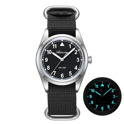 ADDIESDIVE luxus kvarc karóra férfiaknak, új, 36 mm-es, AR-bevonatú buboréküveggel, AD2079, világító, 100 m-es vízállóság, rozsdamentes acél, férfi ajándék