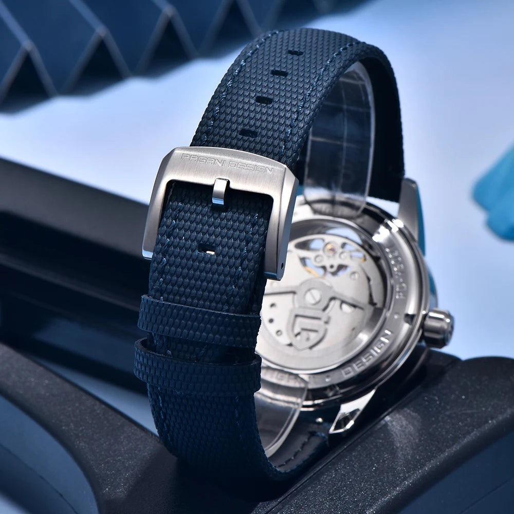 Pagani Design men’s watch, new model, luxury automatic mechanical watch, 41 mm, stainless steel, water-resistant to 10 bar, ‘racer’ style