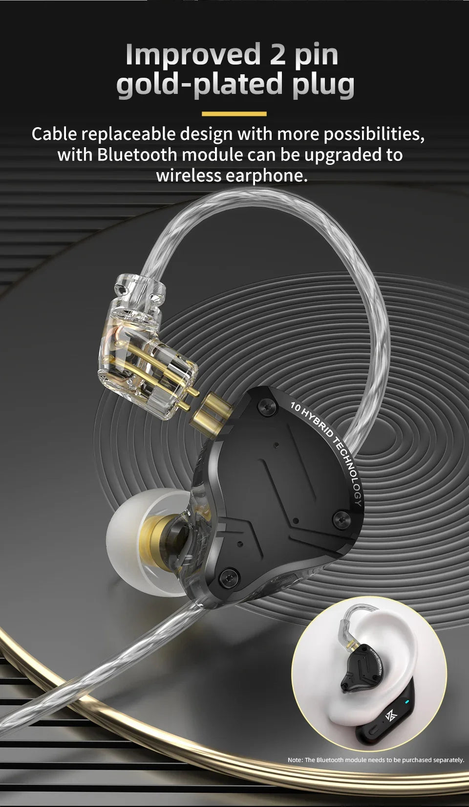 KZ ZS10 PRO X Metal Headset Hybrid drivers HIFI Bass Earbuds In-Ear Monitor Noise Cancelling Earphones ZAS ZAX ZSX ZSNPRO AS16