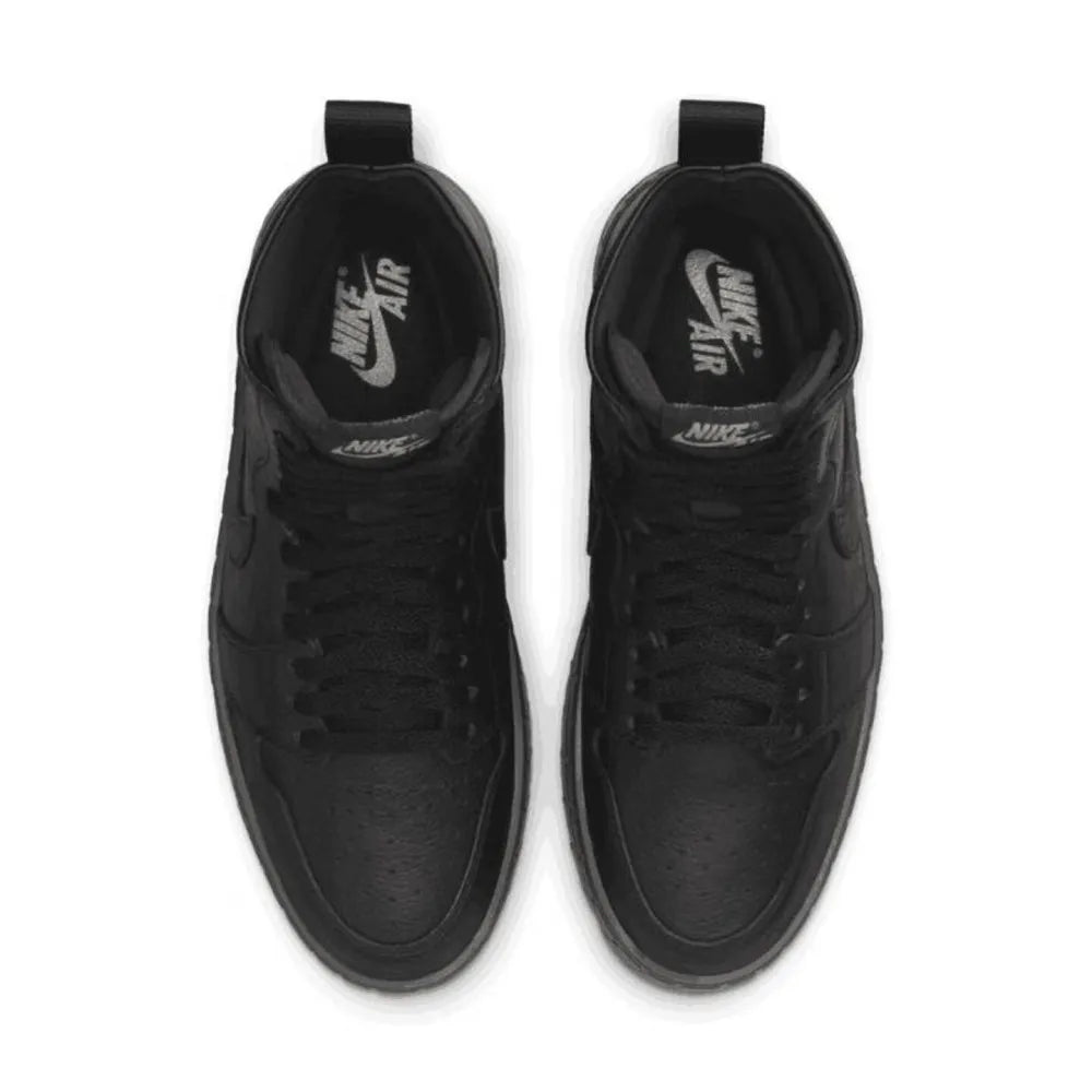 Nike Jordan Air Jordan 1 Brooklyn: Botas de cano curto para mulher, simples, macias, antiderrapantes, resistentes e leves, com biqueira arredondada, pretas FJ5737-001