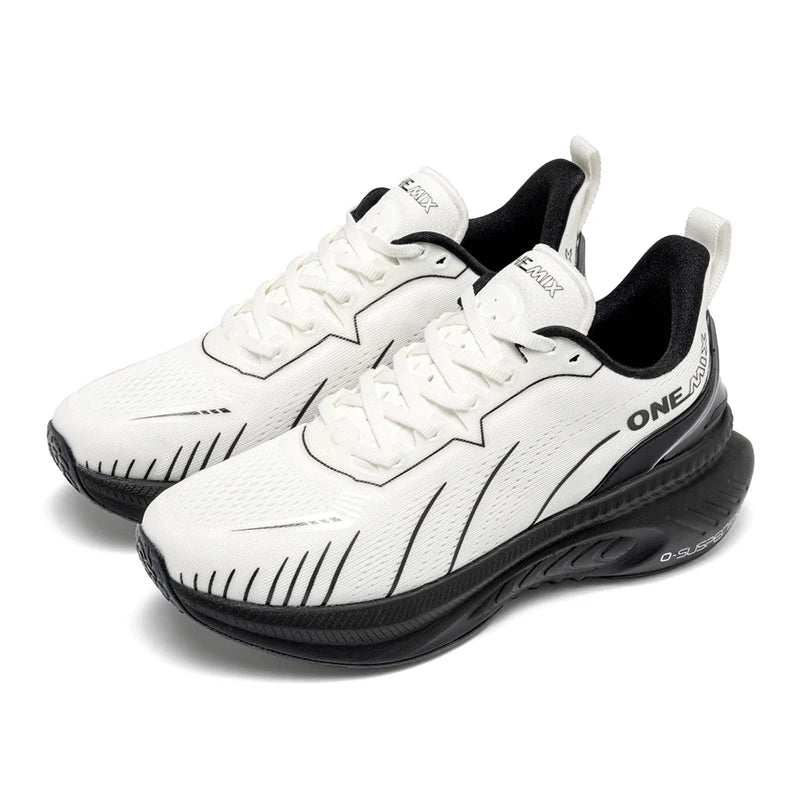 ONEMIX New Cushioning Running Shoes For Men Suitable Heavy Runners Lace Up Sports Women Non-slip Outdoor Athletic Male Sneakers