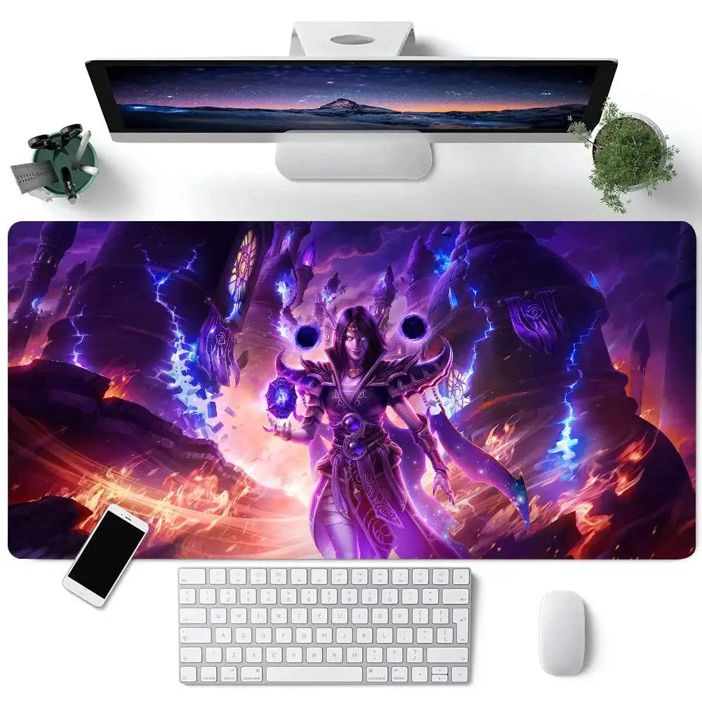 World Of Warcraft Game Mousepad Large Keyboard Desk Mat Gaming Mouse Pad LockEdge Non-slip Mat
