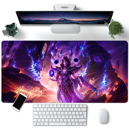 World Of Warcraft Game Mousepad Large Keyboard Desk Mat Gaming Mouse Pad LockEdge Non-slip Mat