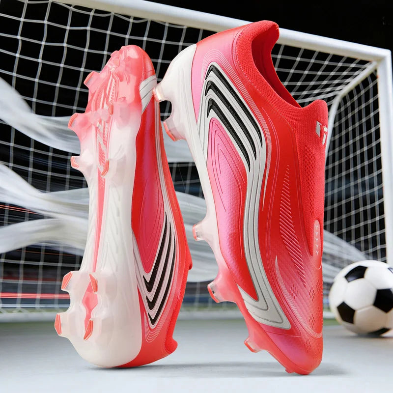 Nouvelles chaussures de football pour hommes TF/FG, chaussures de football professionnelles de haute qualité, chaussures de futsal unisexes pour femmes, vente chaude, crampons ultralégers, baskets.