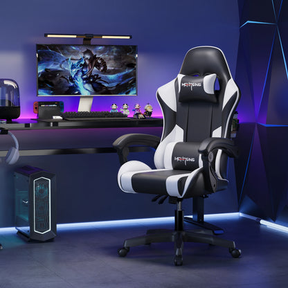 Ergonomická moderní otočná židle pro kancelář i domov – e-sportovní herní židle s kolečky v otočném stylu, počítačová herní židle
