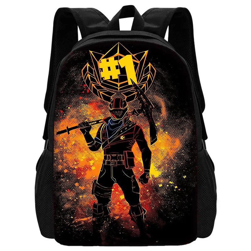 Stylové dětské batohy FortniteS pro kluky i holky, studentský dárek k narozeninám, unisex školní tašky a odolný kempingový batoh