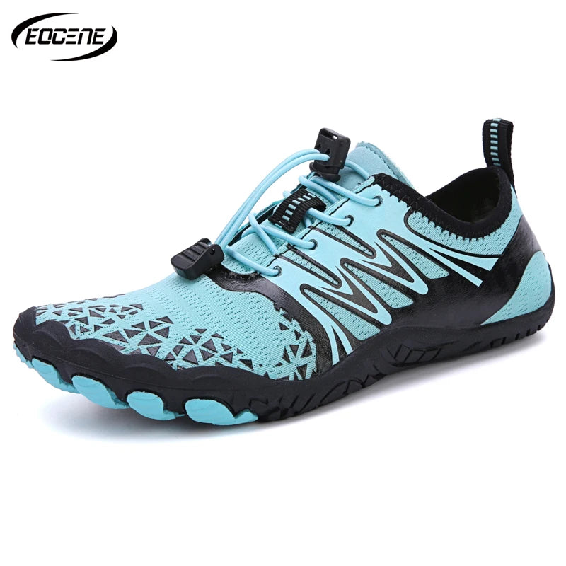 EOCENE Sapatilhas aquáticas barefoot para homem e mulher, de secagem rápida, para desportos ao ar livre, praia, natação, fitness, caminhada na água, caminhadas e ciclismo