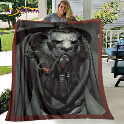 World of Warcraft, WOW Game Gamer Soft Plush Blanket,Flannel Blanket Throw Blanket for Living Room Bedroom Bed Sofa Picnic Cover