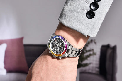 PAGANI DESIGN Men's Automatic Mechanical Watch Stainless Steel Waterproof Sport 10Bar Luxury Casual Watch for Men Reloj Hombre