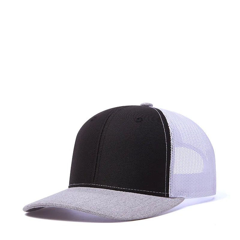 Czapki z daszkiem typu „trucker” w 38 kolorach, na świeżym powietrzu, z zatrzaskiem, czapki typu „dad hat”, hip-hopowe, męskie, damskie, regulowane, dla chłopców i dziewcząt, czapki baseballowe