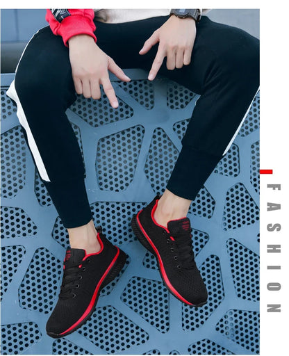 Strick-Laufschuhe für Herren und Damen, lässige Sneaker, atmungsaktive Sportschuhe für Lauftraining, Fitnessstudio und Outdoor, leicht, Größe 38-47