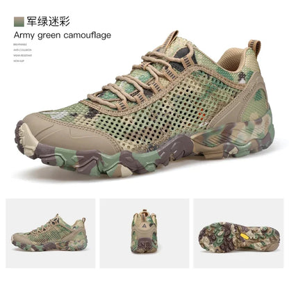 HUMTTO Shoes for Men Non-slip Sports Breathable Summer Hiking Shoes Man Outdoor Luxury Designer Trekking Climbing Mens Sneakers
