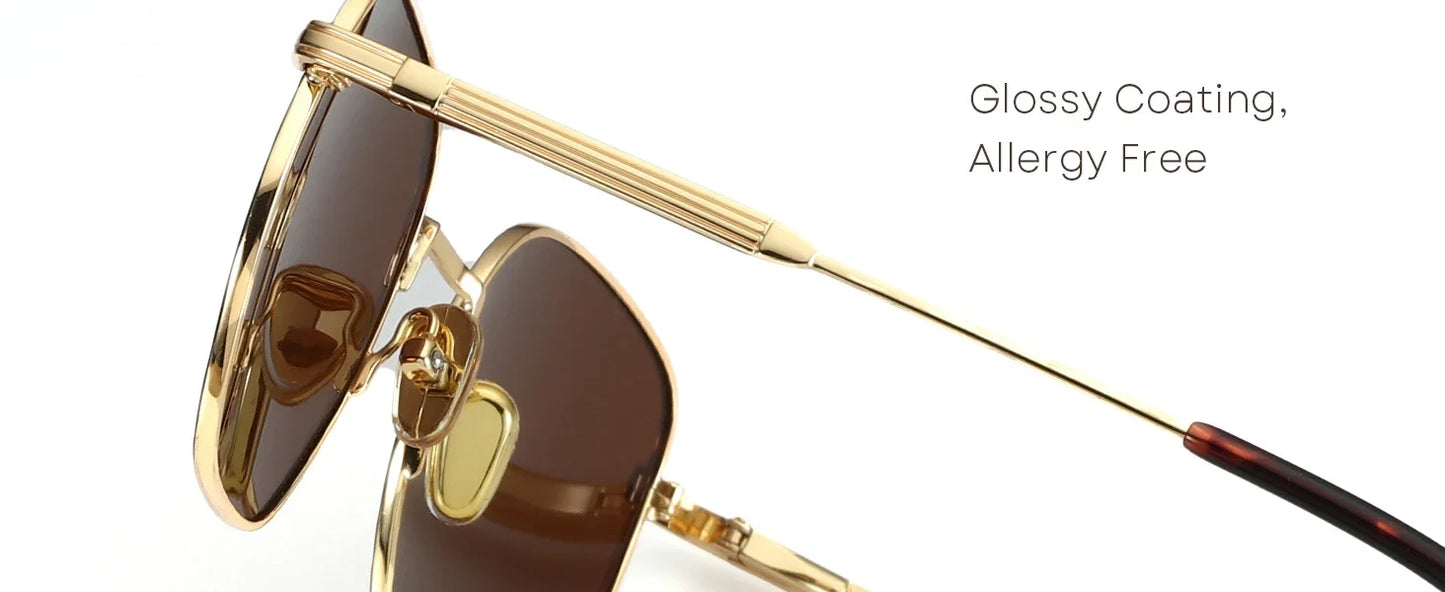 ZENOTTIC Fashion Hexagon Polarized Retro Sunglasses for Men Women-Vintage Metal Frame Design UV Protection Trendy Fashion Shades