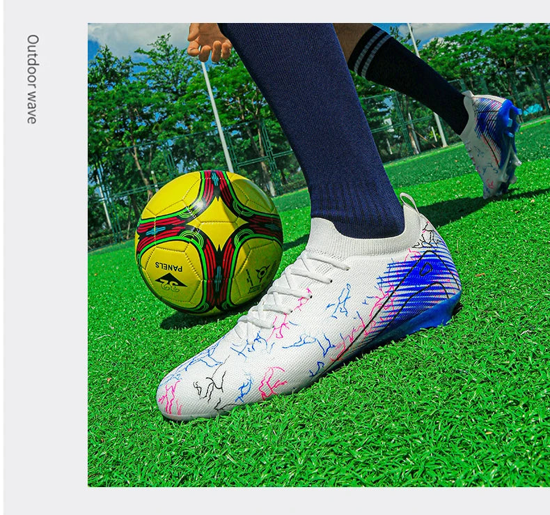 New Men's Football Boots Non-Slip Soccer Shoes Training Sneakers FG Top Quality Cleats Wholesale Drop Shipping Unisex Adult