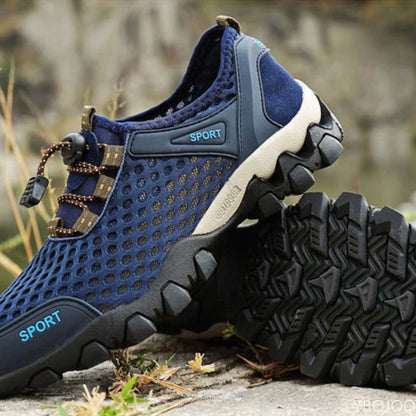 Summer Fashion Breathable Water Wading Men's Shoes, Sports and Leisure Running Trend Flat-Bottomed Mountaineering Sports Shoes