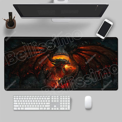 World Of Warcraft 90x40 Large Gaming Mouse Pad Game Desk Play Pad for Csgo Natural Rubber Mat Grande Gamer Xxl Computer Mousepad