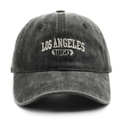 Fashion Casual Baseball Cap for Women Men Cotton Soft Top Hats Unisex Los Angeles Embroidery Snapback Hat Hiking Sunscreen Caps