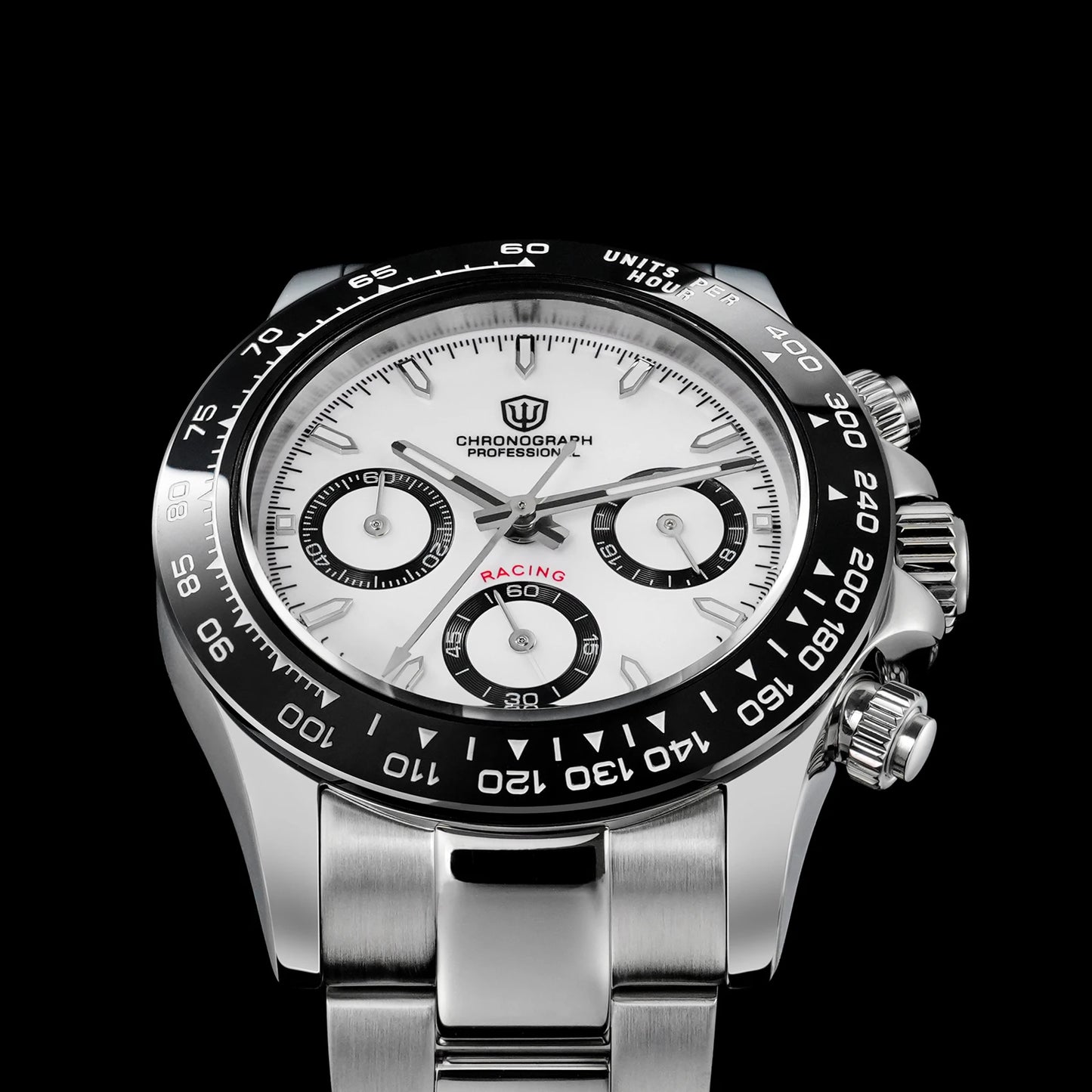 Watchdives WD16500 V2 Quartz Watch VK63 Sweep Sports Chronograph Watches Sapphire AR Coating BGW9 Luminous Waterproof Watches