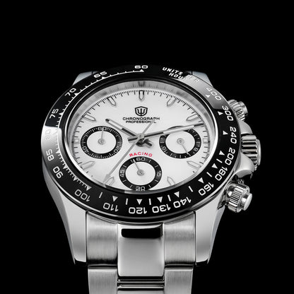 Watchdives WD16500 V2 Quartz Watch VK63 Sweep Sports Chronograph Watches Sapphire AR Coating BGW9 Luminous Waterproof Watches