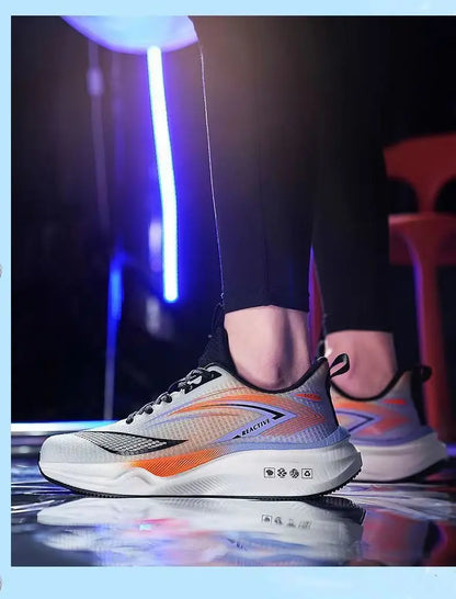 Men's breathable running shoes summer hot sale of the season, casual sporty fish thread soft bottom thick heel cross-border style