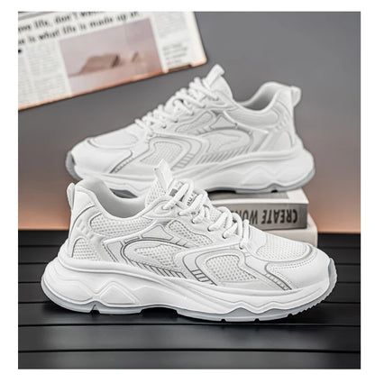 Men's speed casual sneakers spring summer soft-sole anti-slip breathable outdoor running shoes fashion Youth Joker sports shoes