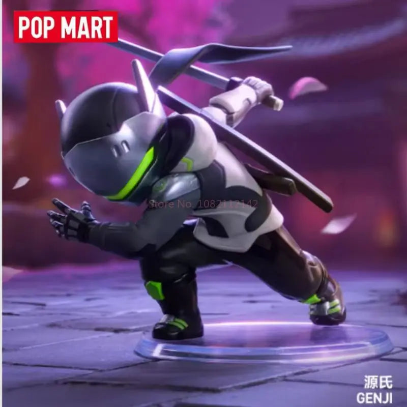 POP MART Original Overwatch Play Of The Game Series Blind Box PVC-Sammelfiguren, Schreibtischdekoration, Mädchen-Spielzeugmodell für Fans
