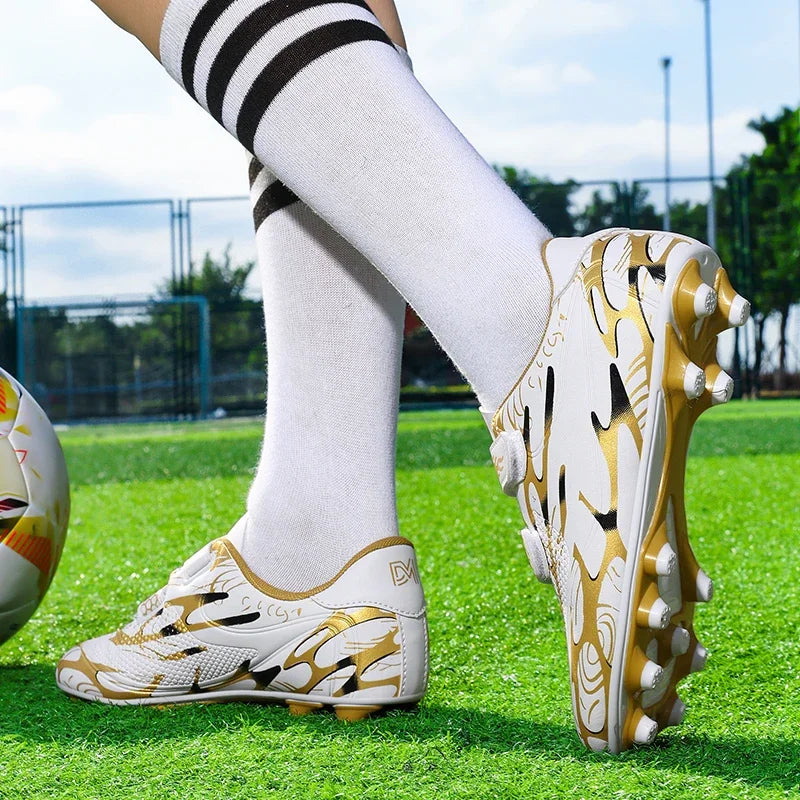 Chaussures de Football pour enfants, crampons de Football en plein air, chaussures de sport professionnelles pour garçons et filles, bottes de terrain de Football de haute qualité pour enfants