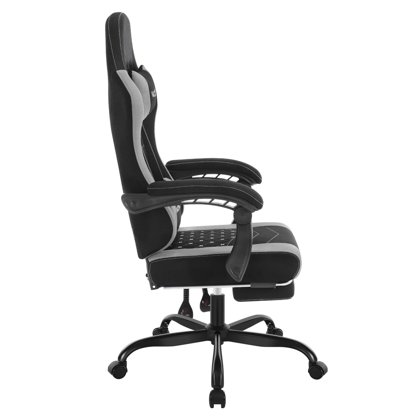 WOLTU sukamoji kompiuterio kėdė su masažo funkcija, ergonominė biuro kėdė su pagalvėle ir pakoju, reguliuojamo aukščio gaming kėdė