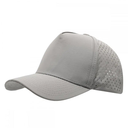1PC New Five-ply laser perforated quick-drying cap breathable sports visor cap summer waterproof perforated truck baseball cap