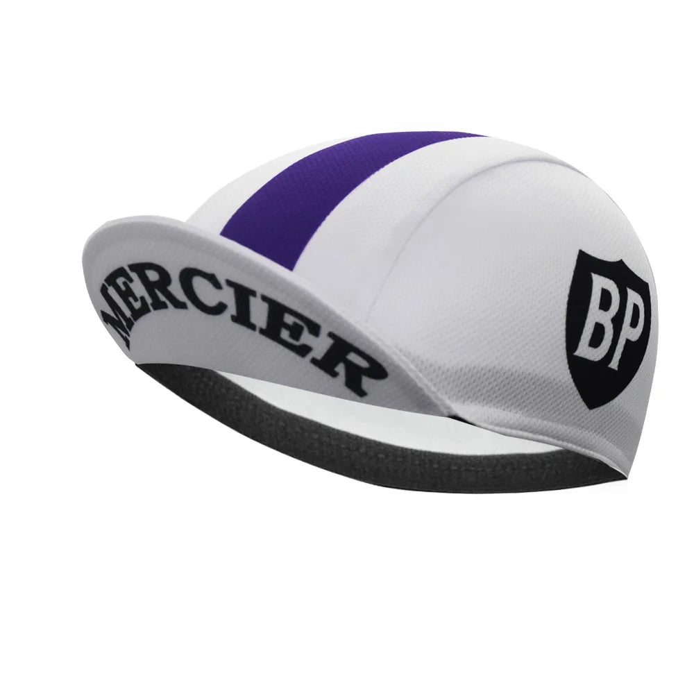 Retro PDM Radmütze Classics Rennradmütze Mercier Fahrradkopfbedeckung atmungsaktiv für Damen und Herren Gorra Ciclismo