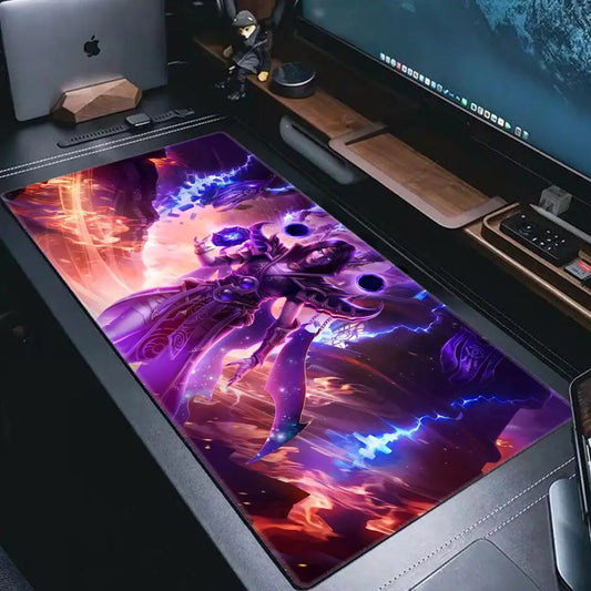 World Of Warcraft Game XXL Large Mouse pad Large Keyboard Desk Mat Gaming Mouse Pad Lock Edge Non-slip Table pad Mat HYBXAXC