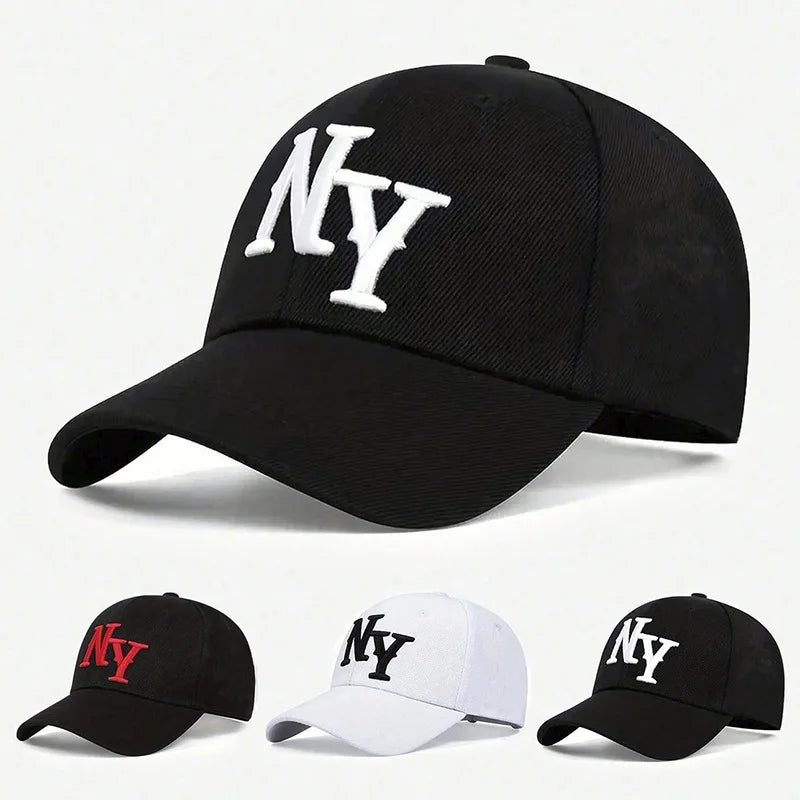 Embroidery NY letters NEW YORK Baseball Cap for Men Soft top Cotton sun hats Women Snapback sunbonnet Adult trucker caps ﻿