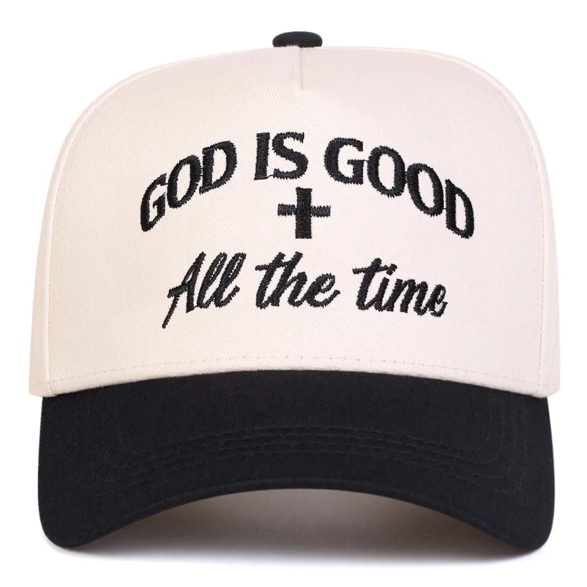 Czapki baseballowe unisex z haftem „GOD IS GOOD” – wiosna, jesień, na świeżym powietrzu, regulowane, codzienne, czapki przeciwsłoneczne, czapki sportowe