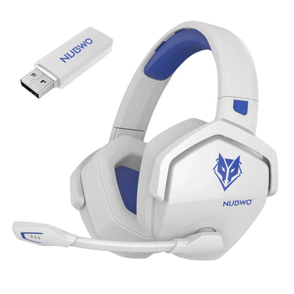 NUBWO G06 Pro Wireless Gaming Headset with Charging Station – Bluetooth 5.3 Gaming Headphones for PS5, PS4 & PC with ENC Microphone and 120-Hour Battery Life