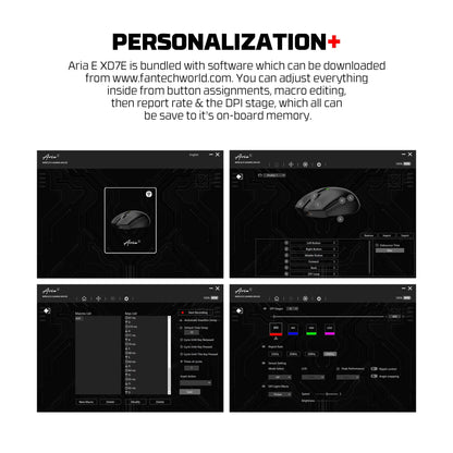 FANTECH Aria XD7E 2.4G Wireless Gaming Mouse PixArt 3311 1000Hz 59g Lightweight Gamer Mice For PC Laptop
