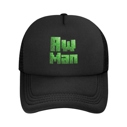 Kubinis nuotykių ieškotojas atranda už savęs „Creepers“ monstrą. Sunkvežimio vairuotojo kepurė. „Sun Hats“ kepurė. Reguliuojama „Snapback“ kepurė. Tinklinė beisbolo kepurė.