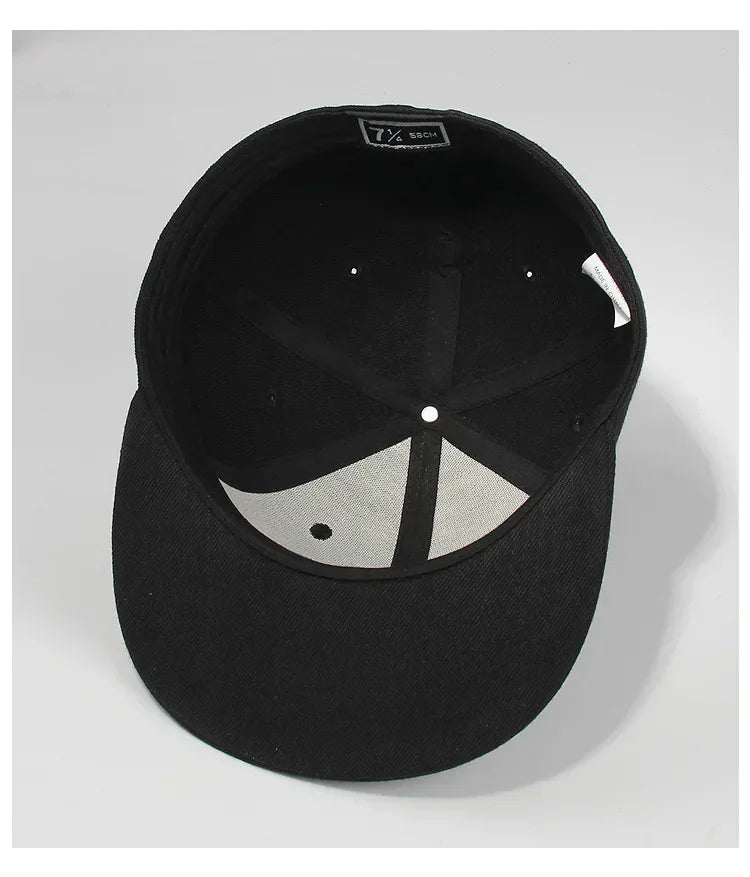 Duża czapka skateboardowa z zapięciem z tyłu dla mężczyzn, o obwodzie 64 cm, dopasowana czapka baseballowa XXL, męska czapka typu snapback w dużym rozmiarze, gładka czapka futbolowa, 60 cm, 62 cm