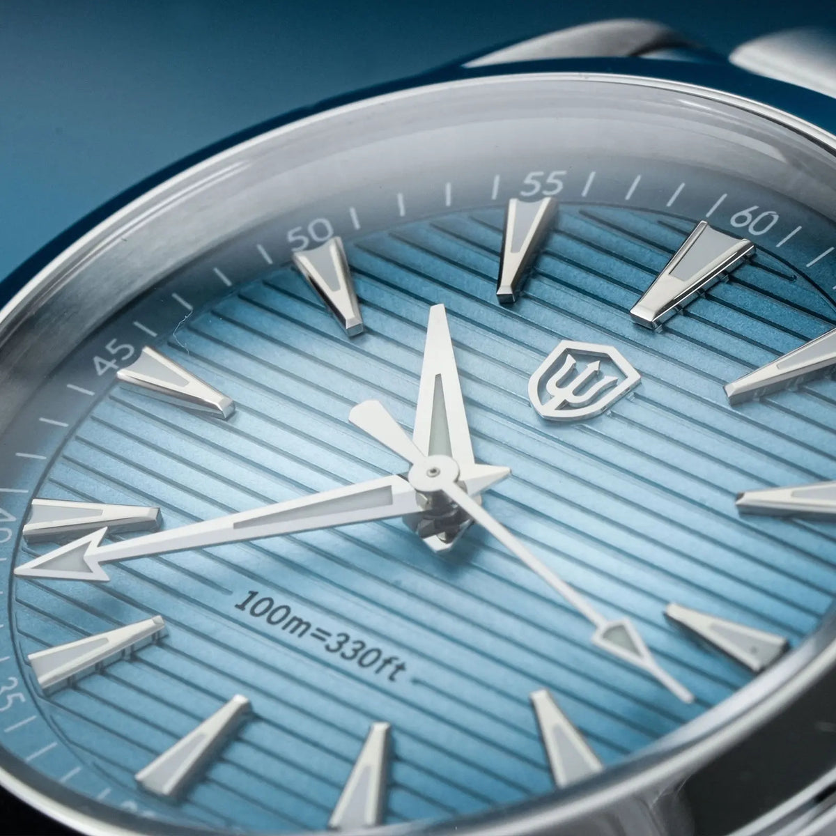 Montre Watchdives WD0006, mouvement VH31 à trotteuse fluide, verre saphir bombé, revêtement luminescent BGW9, étanche à 10 bars, 38 mm, style vintage