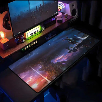 Podkładka pod mysz World of Warcraft Lich King PC HD anime, akcesoria gamingowe, podkładka pod klawiaturę i mysz, laptop, XXL, biurko gamingowe, podkładka pod mysz z motywem Lich King