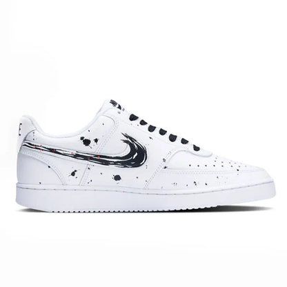 Προσαρμοσμένα αθλητικά παπούτσια Nike Court Vision 1 Low με εφέ «Ink Wash» και «Splatter» σε κινέζικο στυλ, ανθεκτικά στη φθορά, ανδρικά παπούτσια για σκέιτ