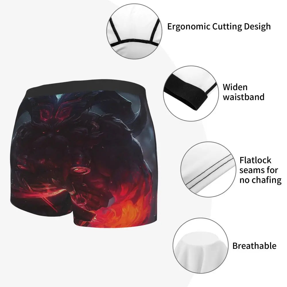 Ornn League of Legends LOL MOBA-games Onderbroeken Ademende slipjes Herenondergoed Sexy shorts Boxershorts