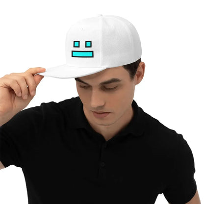 Czapki z daszkiem z gry Geometry Dash – czapki baseballowe typu snapback dla mężczyzn i kobiet, czapki regulowane, czapki hip-hopowe, czapki typu casquette