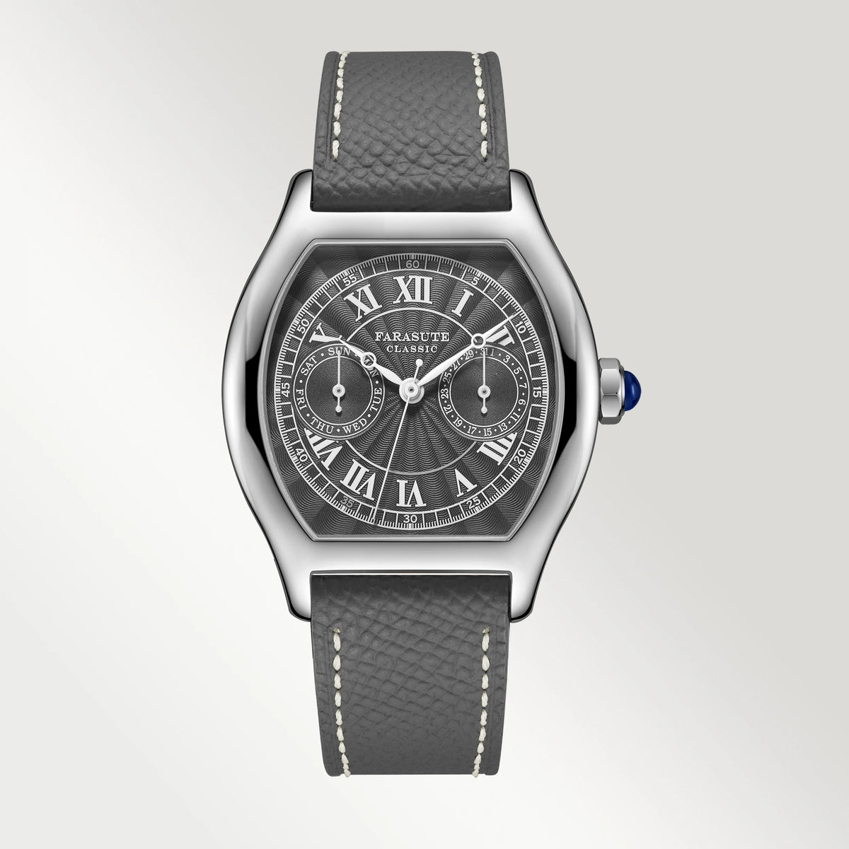 FARASUTE 36 mm-es luxus retro férfi kvarcóra VH64 szerkezetű, rozsdamentes acélból készült sportos divatóra zafírüveggel, vízálló Relogio