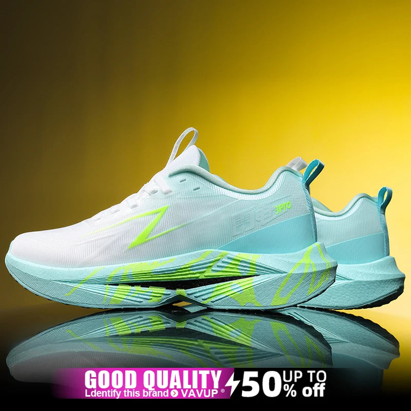 Zapatillas de running para hombre «Marathon Men», deportivas, especializadas, transpirables, ligeras, deportivas para mujer, antideslizantes, con suela de carbono, cómodas.