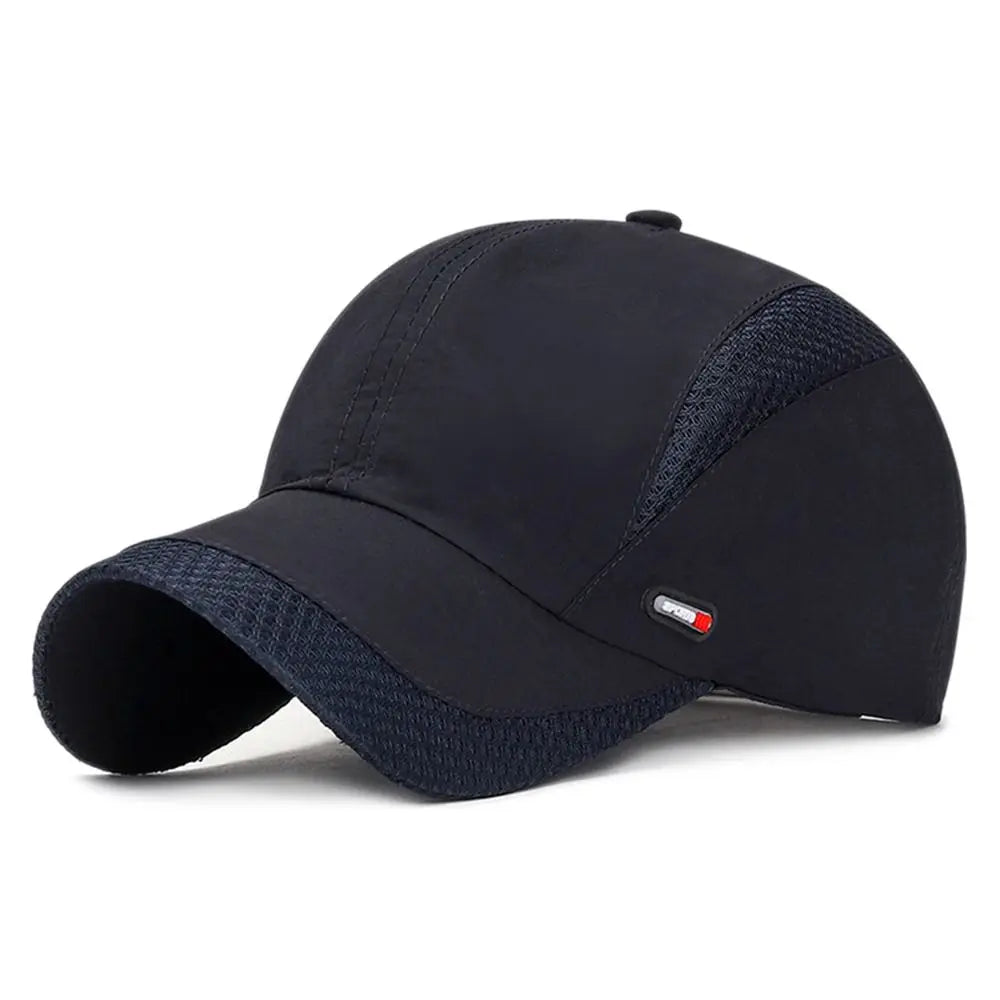 Waterproof Cotton Quick Dry Baseball Cap Snapback Hats Mesh Sun Hat