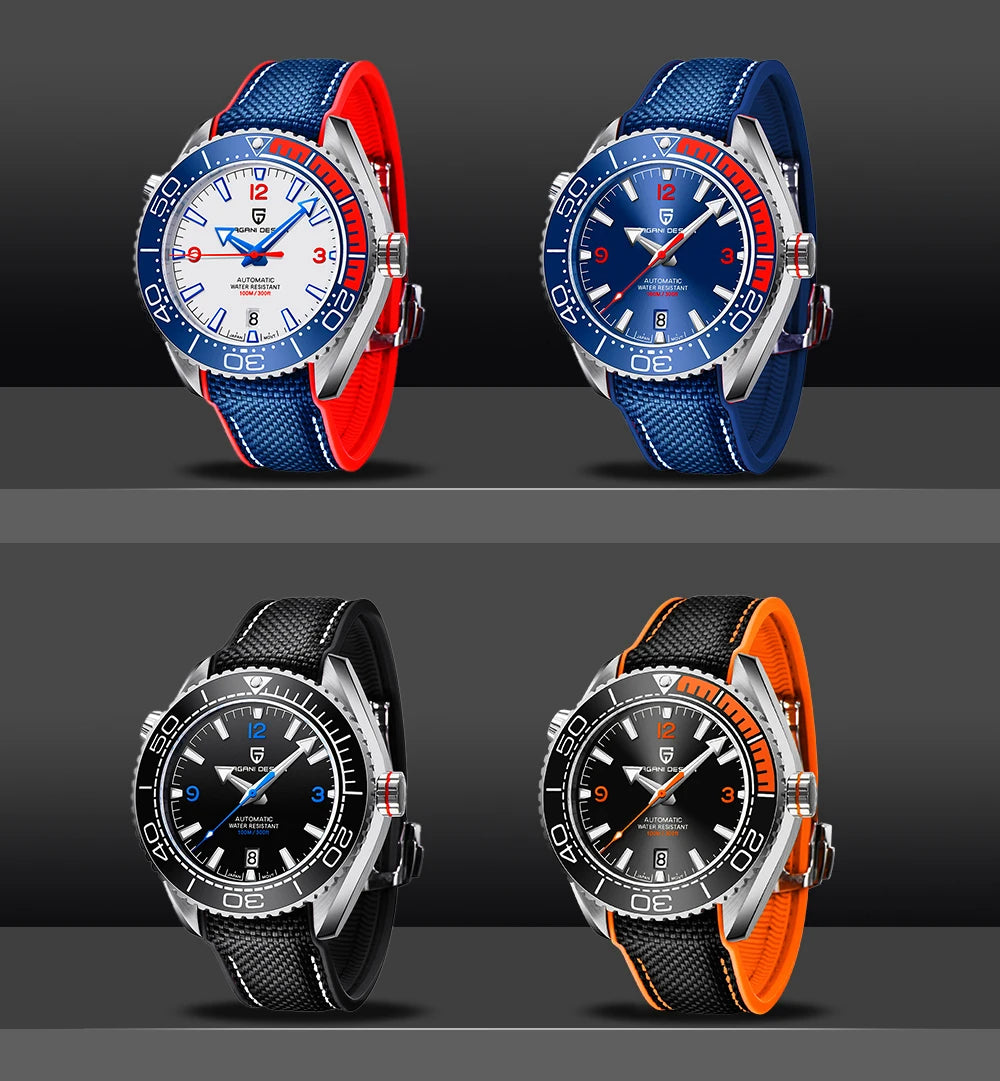 2025 PAGANI DESIGN V2 42MM Men's Watch Sapphire Luxury Mechanical Wristwatch Japan Movement Stainless Steel Waterproof Men's Watches