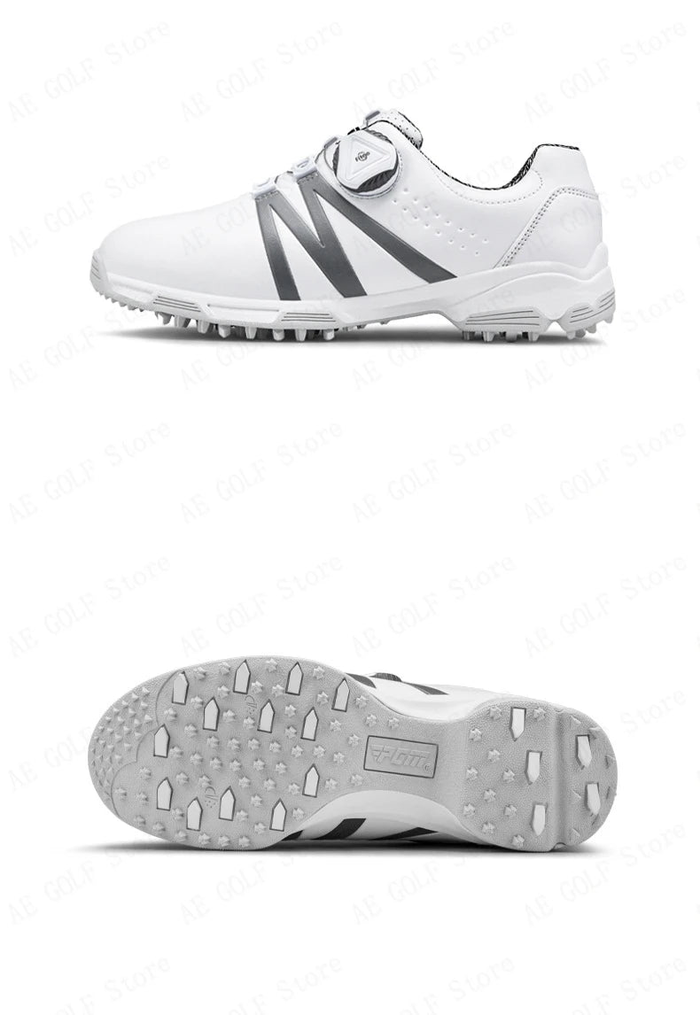 PGM Boys Girls Golf Shoes Light Weight Soft and Breathable Waterproof Anti-slip Universal Outdoor Sports Shoes XZ127